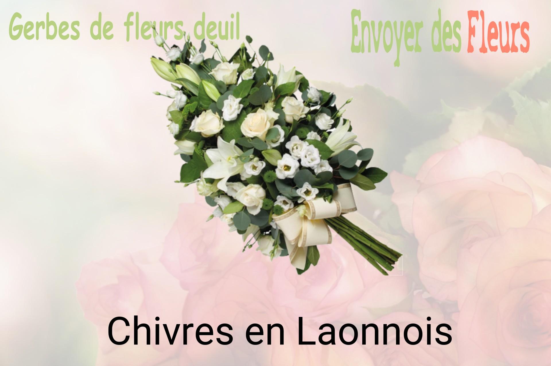 Gerbe de fleurs de deuil livrée à Chivres-en-Laonnois
